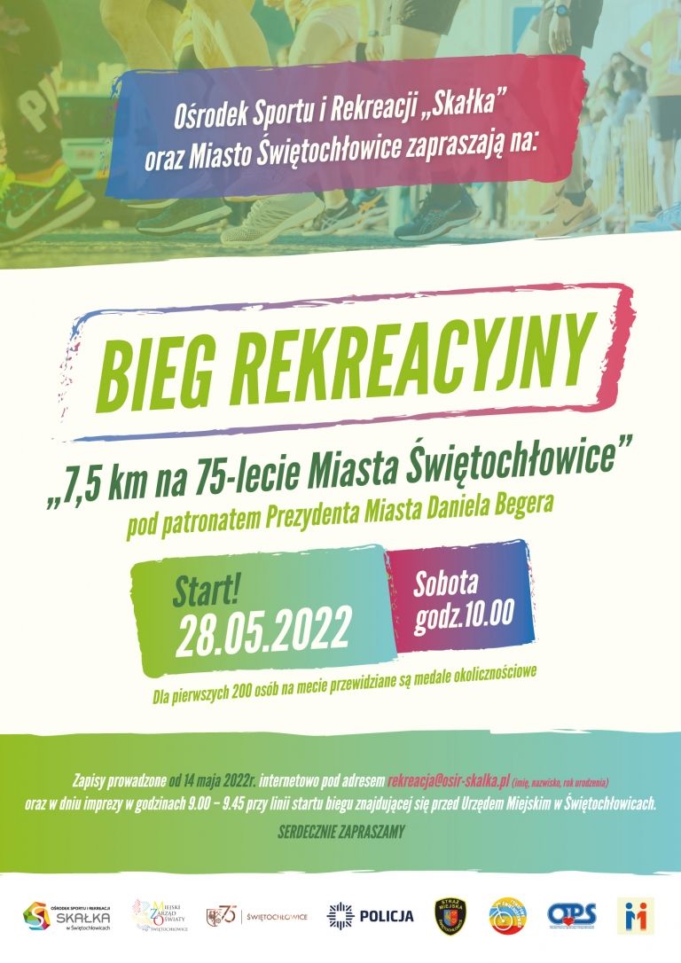 Bieg rekreacyjny 7,5 km na 75-lecie Miasta Świętochłowice